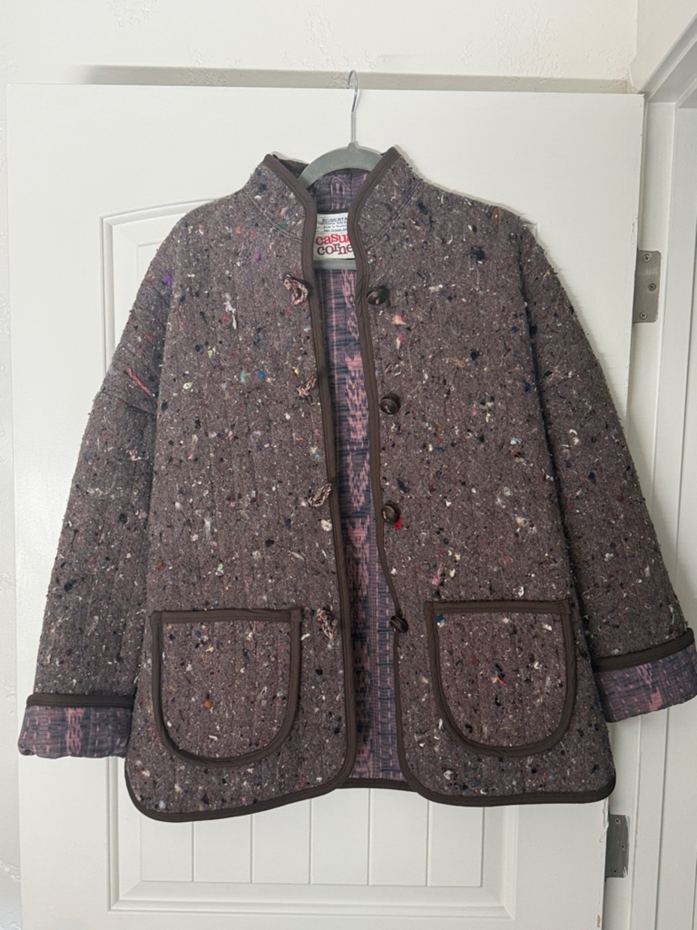 Vintage toggle coat jacket casual corner